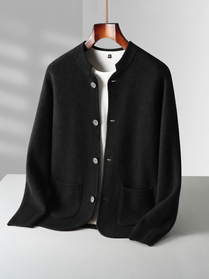 Montari Wool Button-Up Cardigan