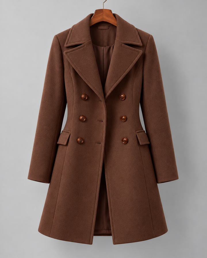 Francesca Wool Button-Up Coat