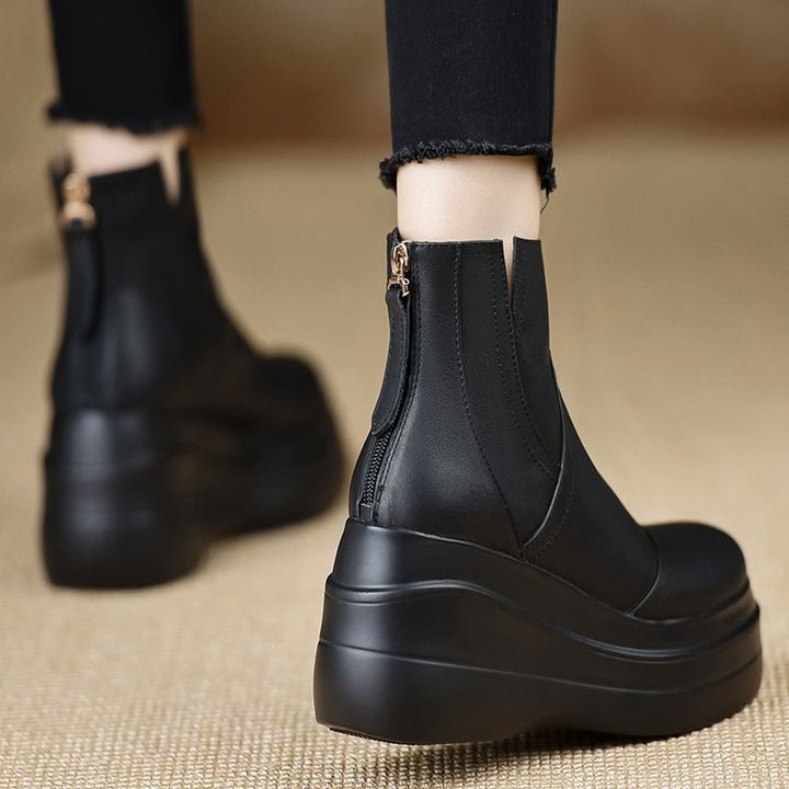 Savona Leather Orthopedic Platform Boots