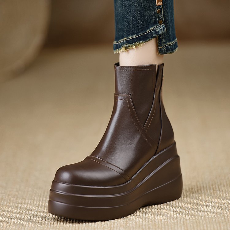 Savona Leather Orthopedic Platform Boots
