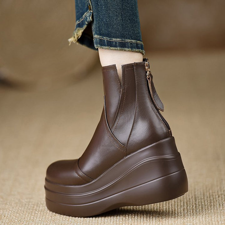 Savona Leather Orthopedic Platform Boots