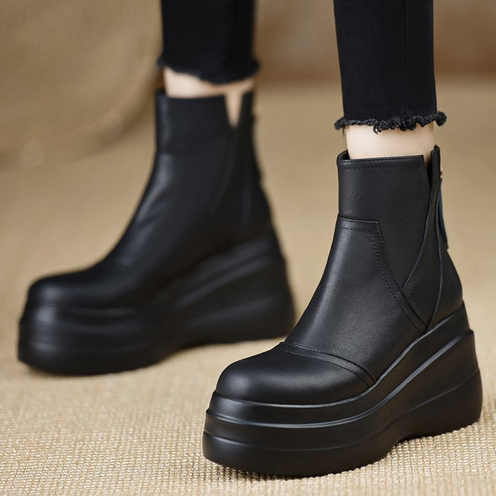 Savona Leather Orthopedic Platform Boots