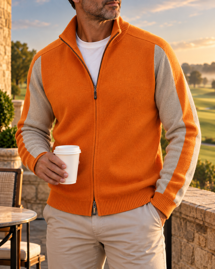 Cassano Wool Zip-Up Sweater