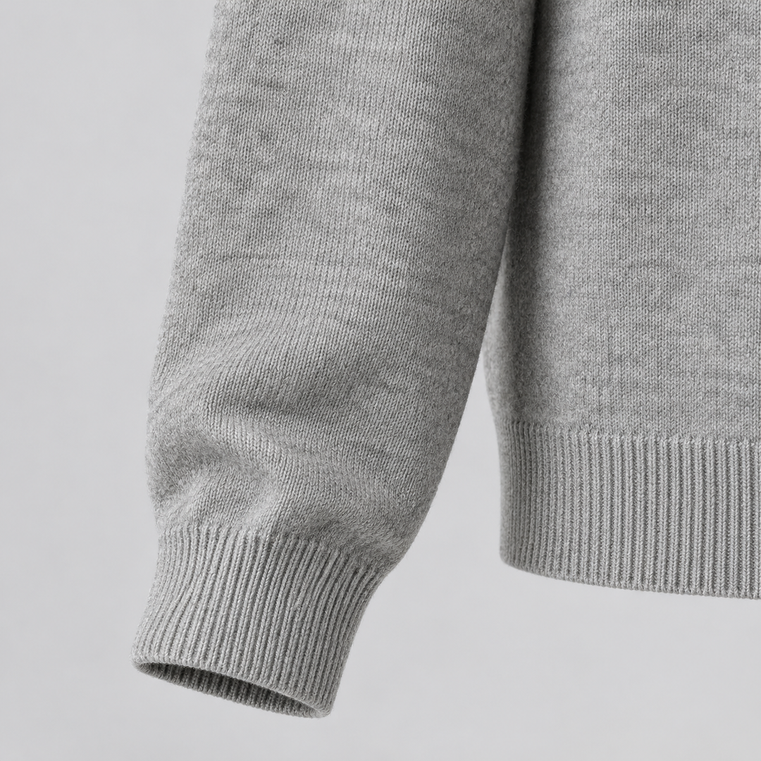 Lorenzo Wool Mock-Neck Cardigan