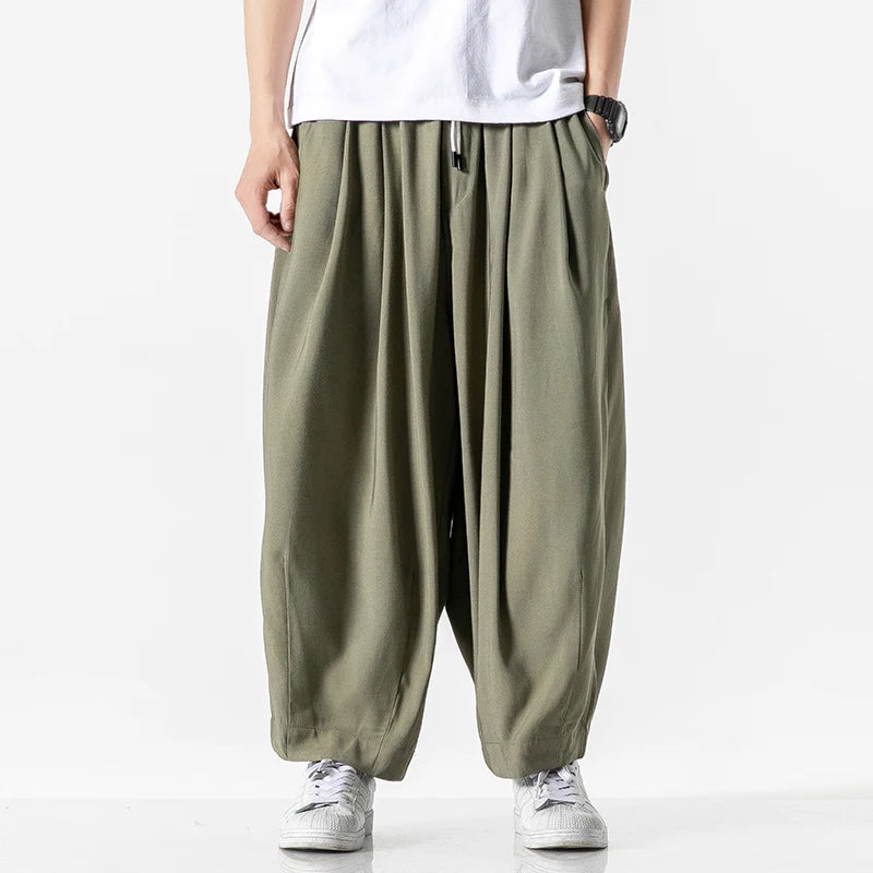 Harem Sweatpants Wide-Leg – Men's Dropped Casual Pants | Jacob