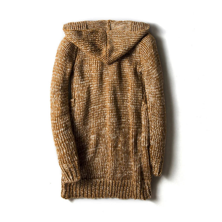 Hooded Cardigan – Men's Wool Blend Knit Sweater | Mason