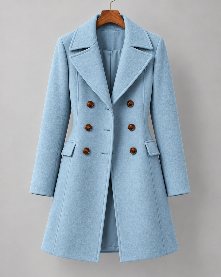 Francesca Wool Button-Up Coat
