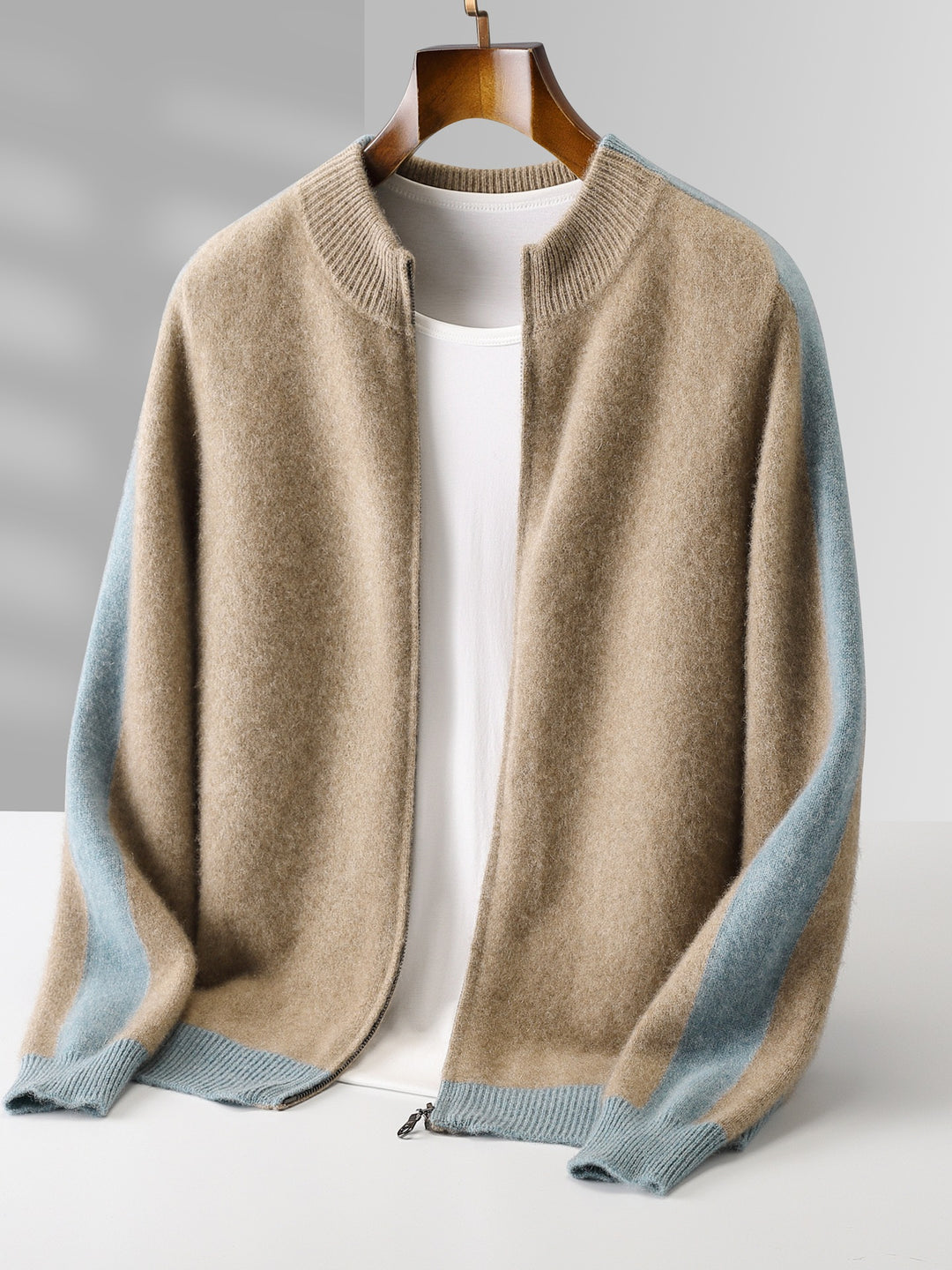 Bellori Wool Zip-Up Sweater