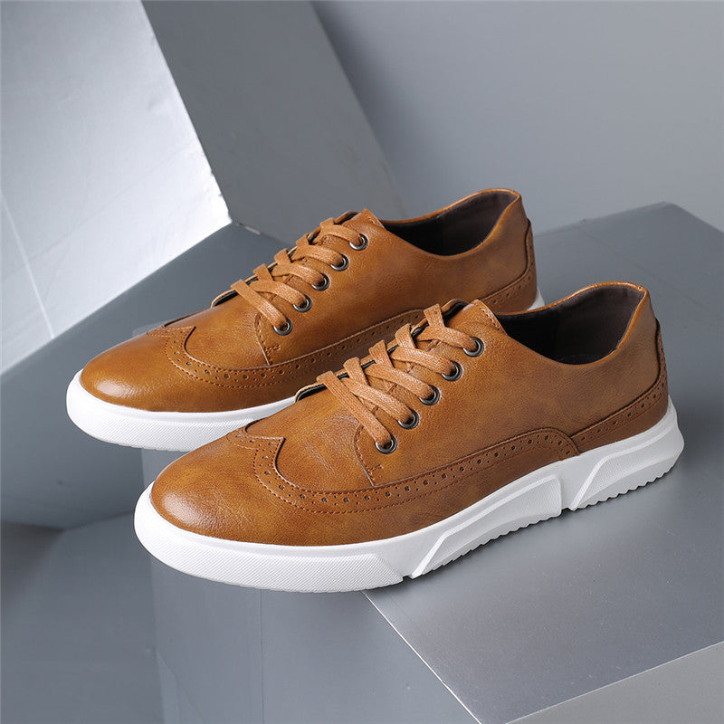 Savonti Men's Leather Low-Top Sneakers