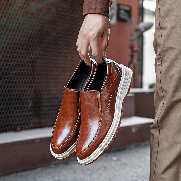 Savonti Men's Leather Slip-On Loafers