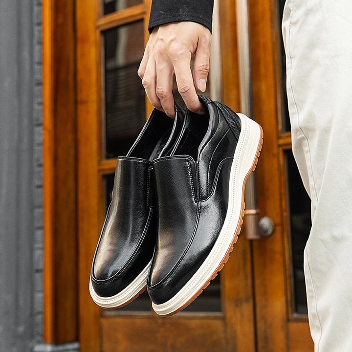 Savonti Men's Leather Slip-On Loafers