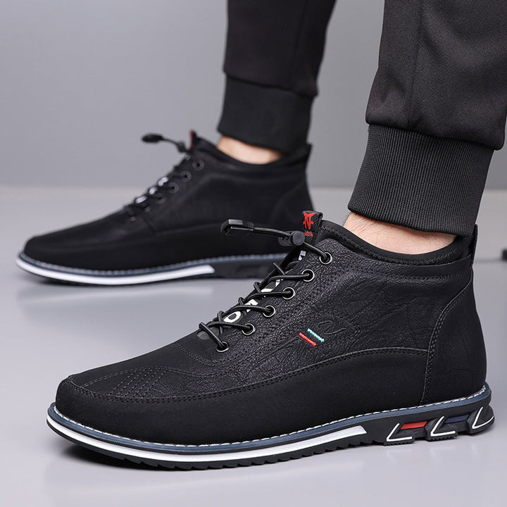 Savonti Men's Leather Mid-Top Sneakers