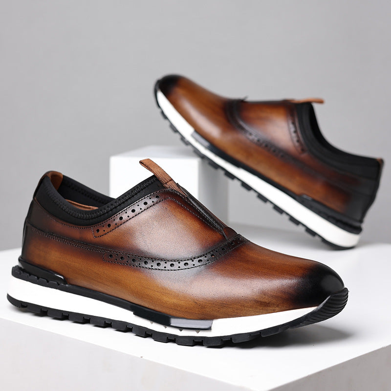 Santino Men's Genuine Leather Oxford Shoes