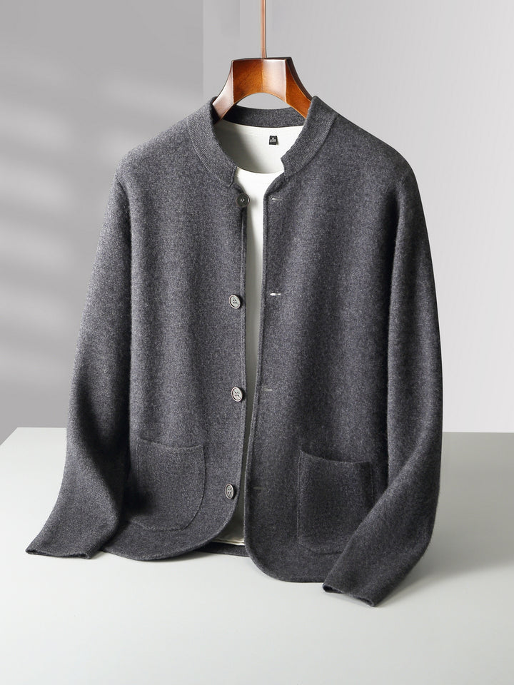 Montari Wool Button-Up Cardigan