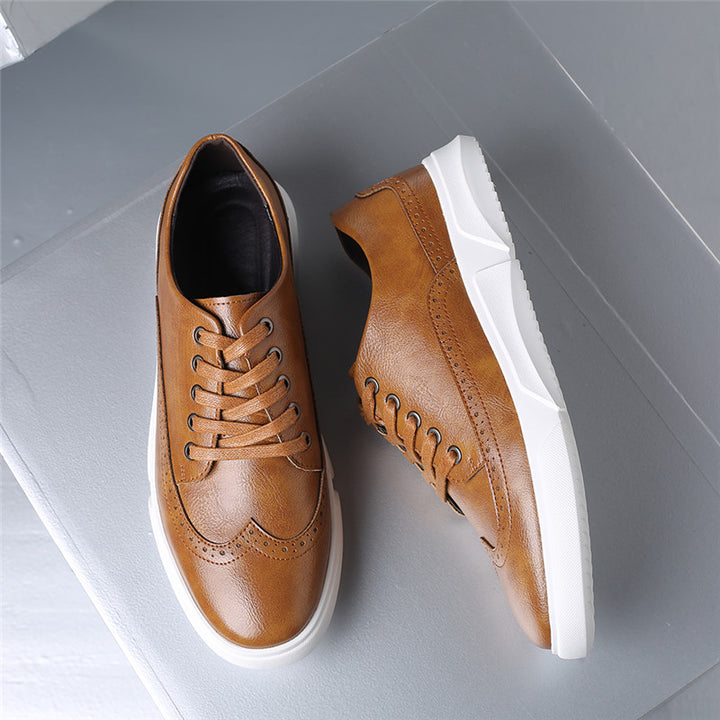 Savonti Men's Leather Low-Top Sneakers