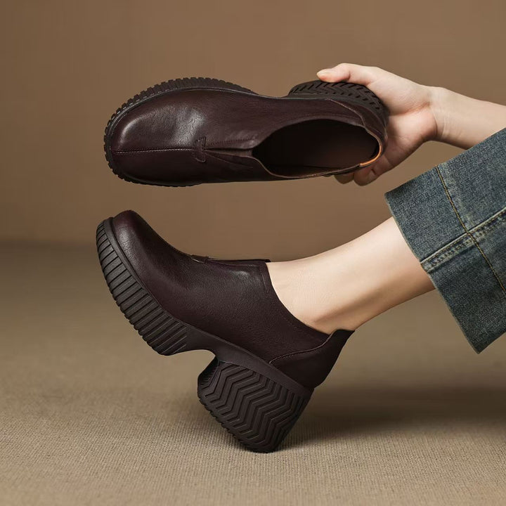 Leather Orthopedic Platform Shoes | Savona