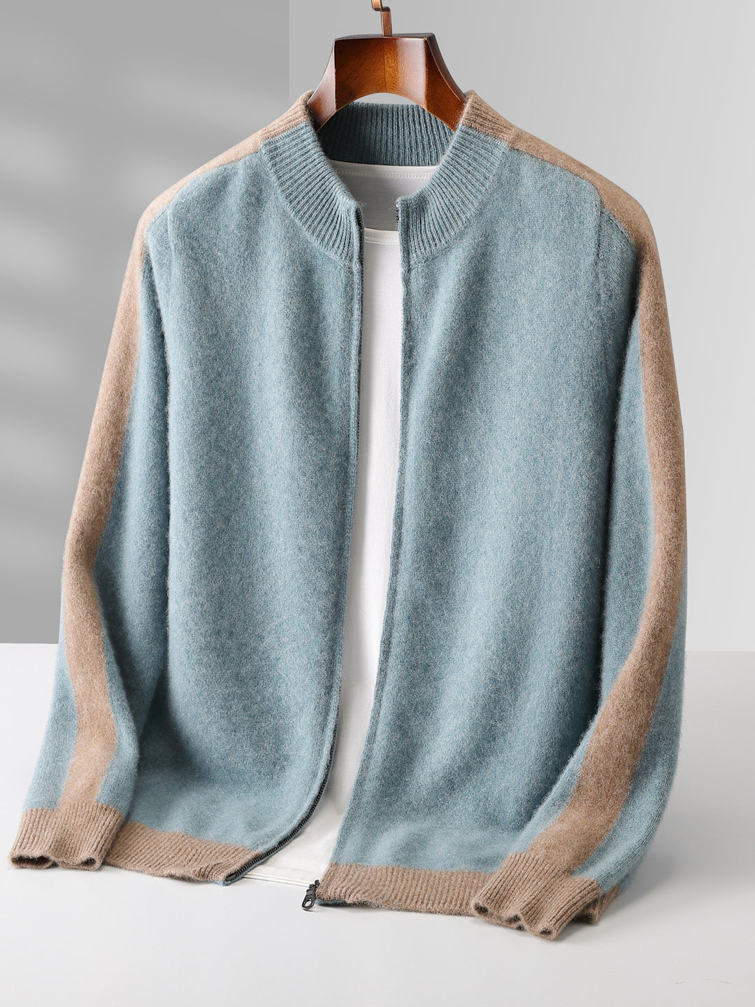 Bellori Wool Zip-Up Sweater