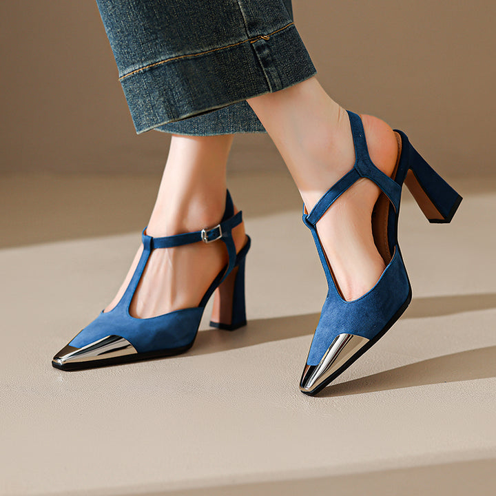 Savona Genuine Suede Heels