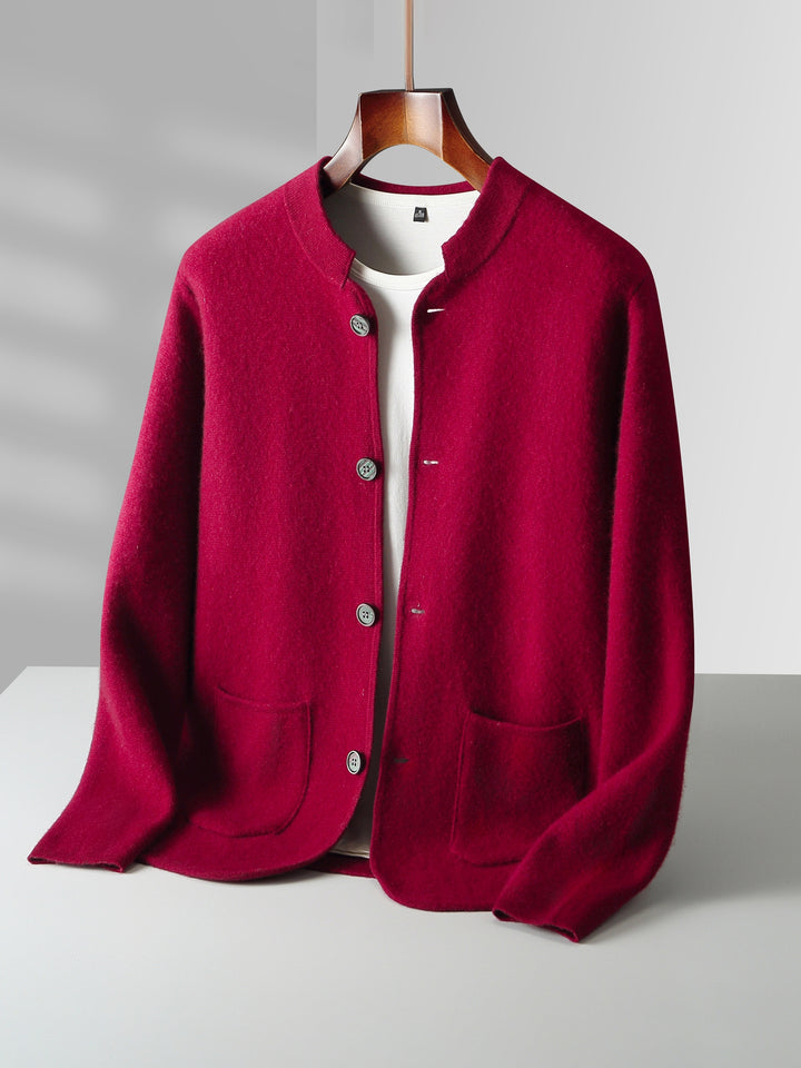 Montari Wool Button-Up Cardigan