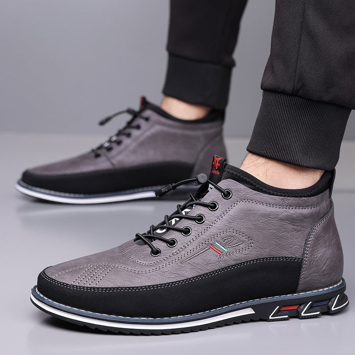 Savonti Men's Leather Mid-Top Sneakers