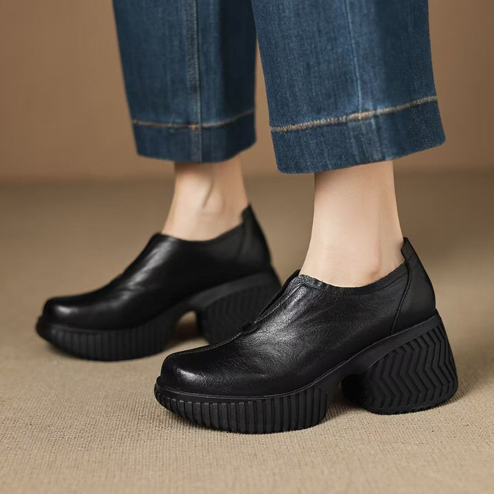 Leather Orthopedic Platform Shoes | Savona