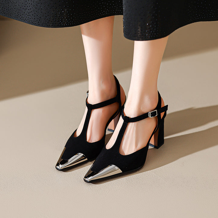 Savona Genuine Suede Heels