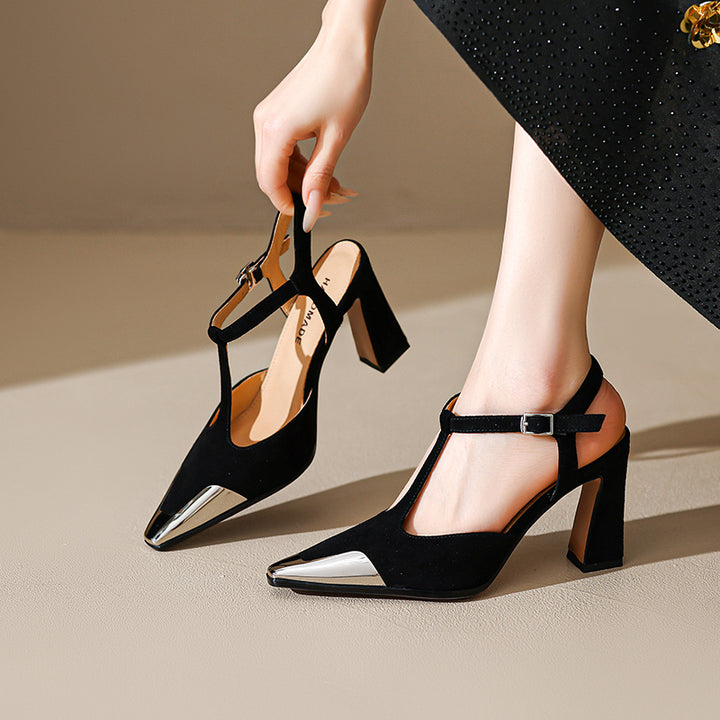 Savona Genuine Suede Heels
