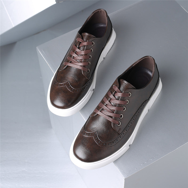 Savonti Men's Leather Low-Top Sneakers