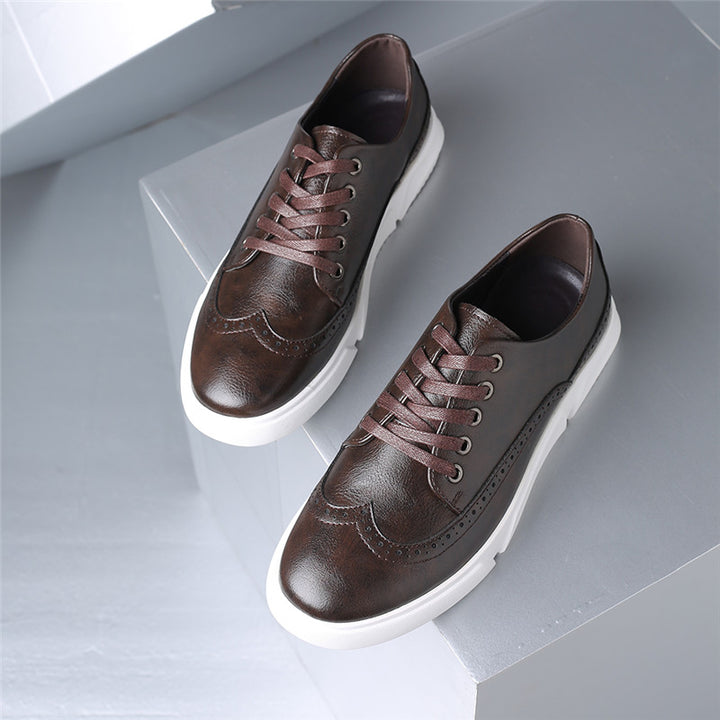 Savonti Men's Leather Low-Top Sneakers