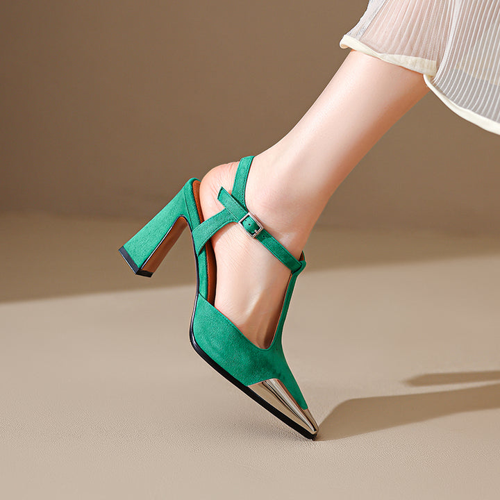 Savona Genuine Suede Heels