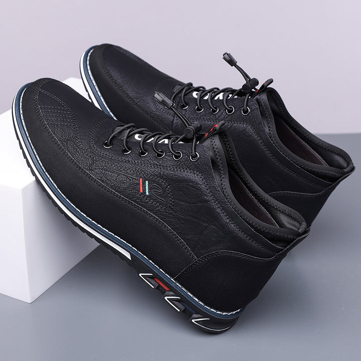 Savonti Men's Leather Mid-Top Sneakers