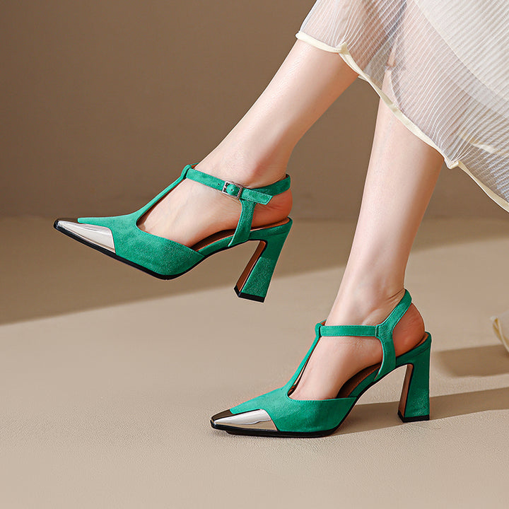Savona Genuine Suede Heels