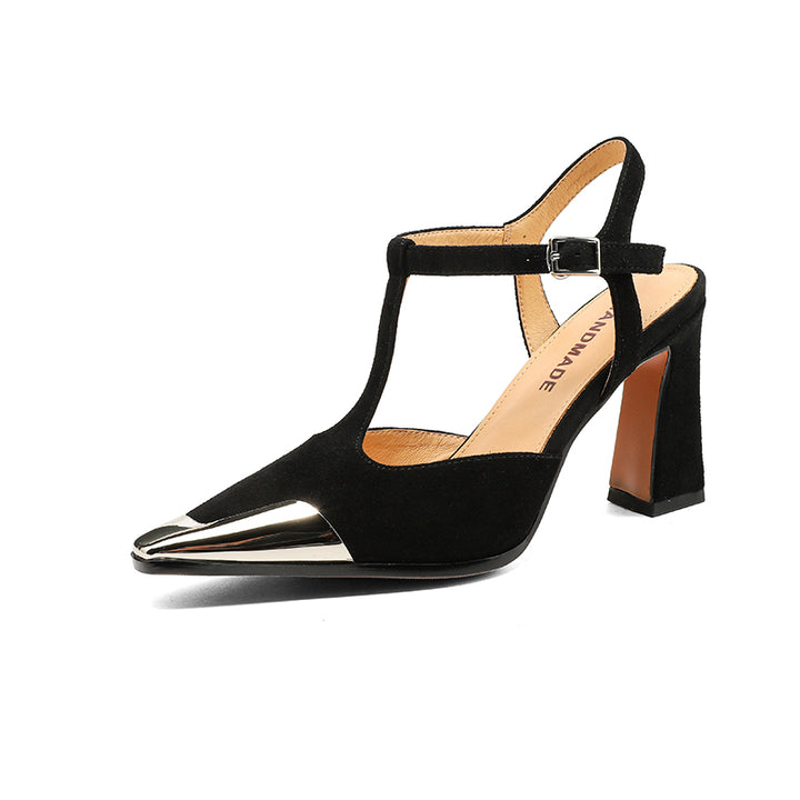 Savona Genuine Suede Heels