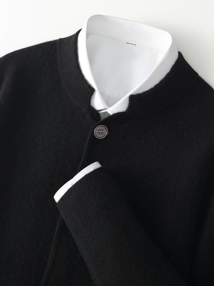 Montari Wool Button-Up Cardigan