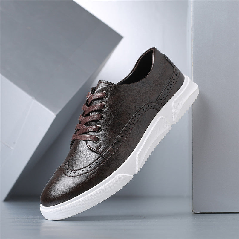Savonti Men's Leather Low-Top Sneakers