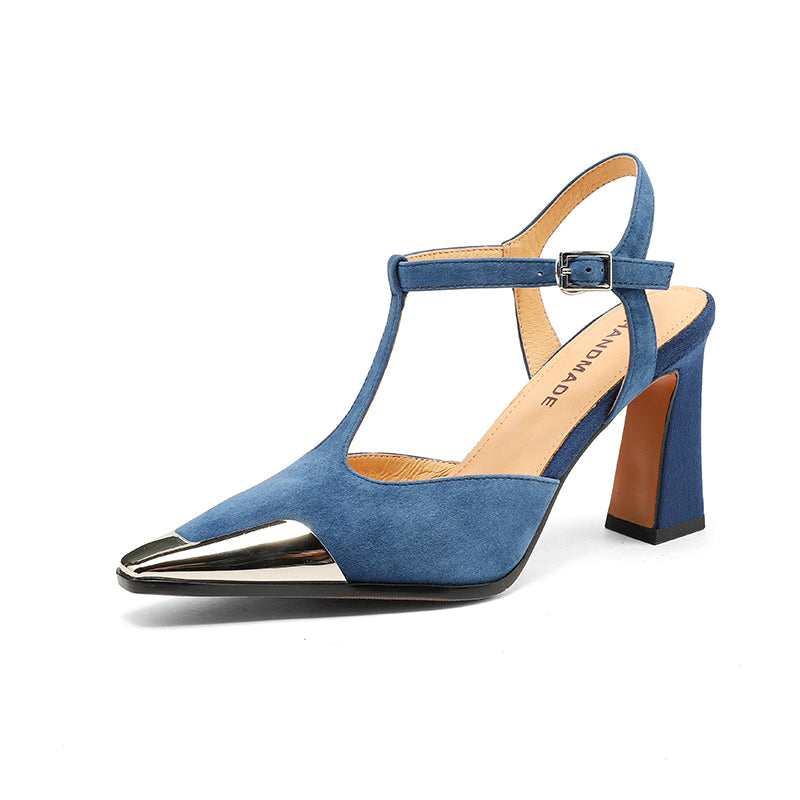 Savona Genuine Suede Heels