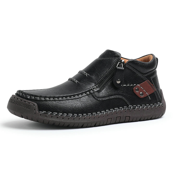 Men's Italian Leather Ankle Shoes | Savoni