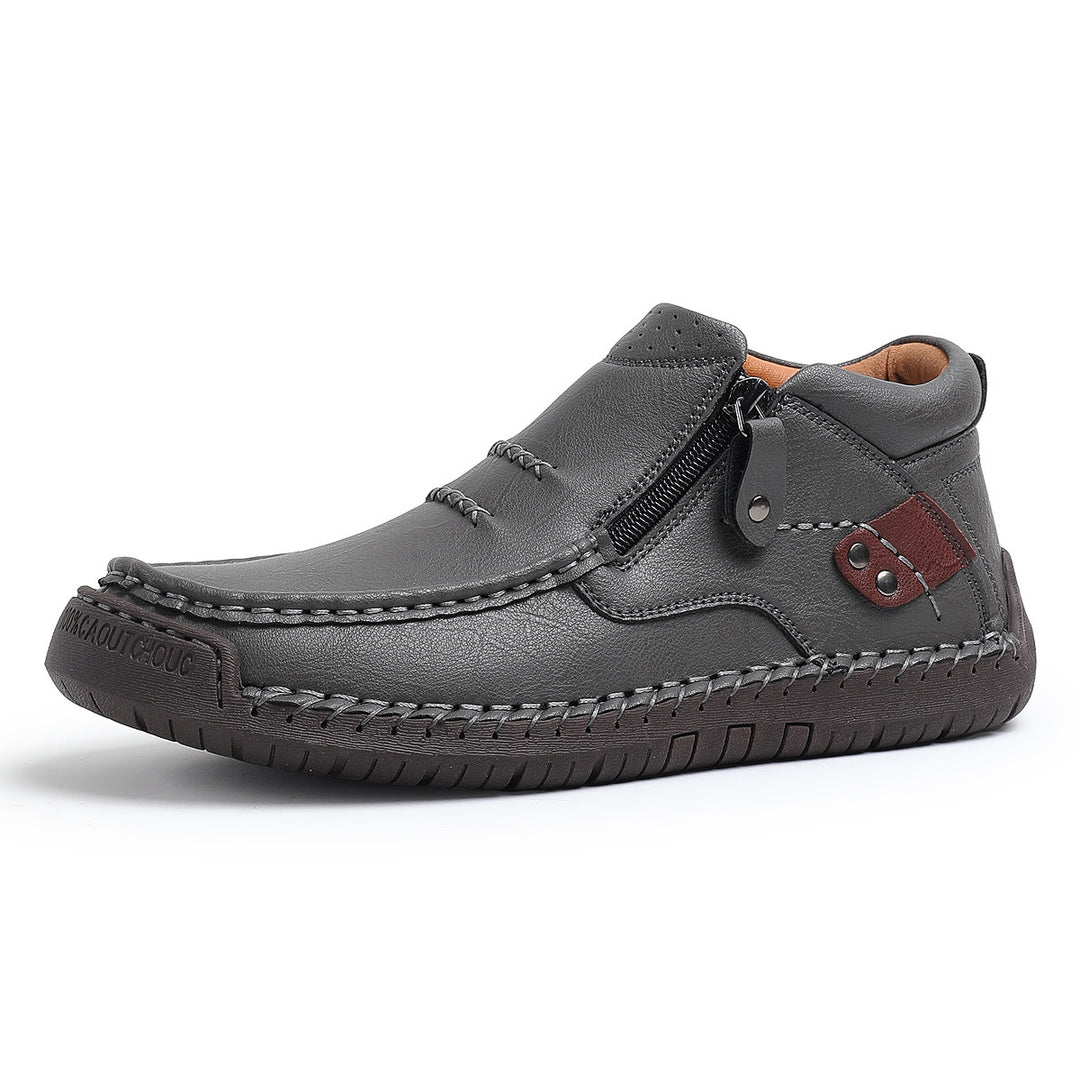 Men's Italian Leather Ankle Shoes | Savoni