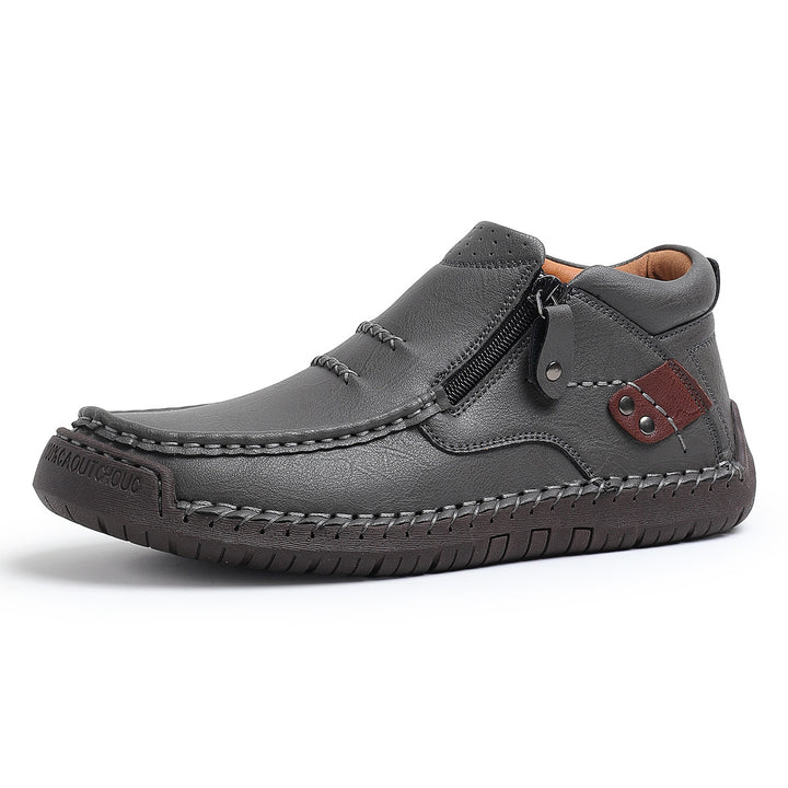 Men's Italian Leather Ankle Shoes | Savoni