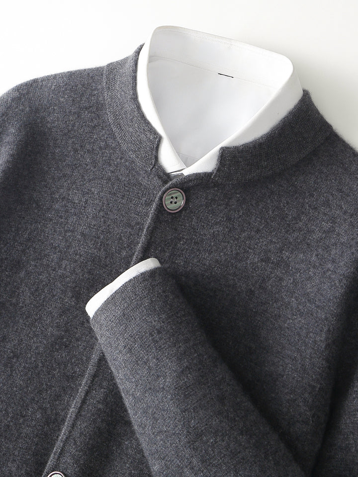 Montari Wool Button-Up Cardigan