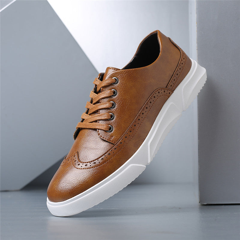 Savonti Men's Leather Low-Top Sneakers
