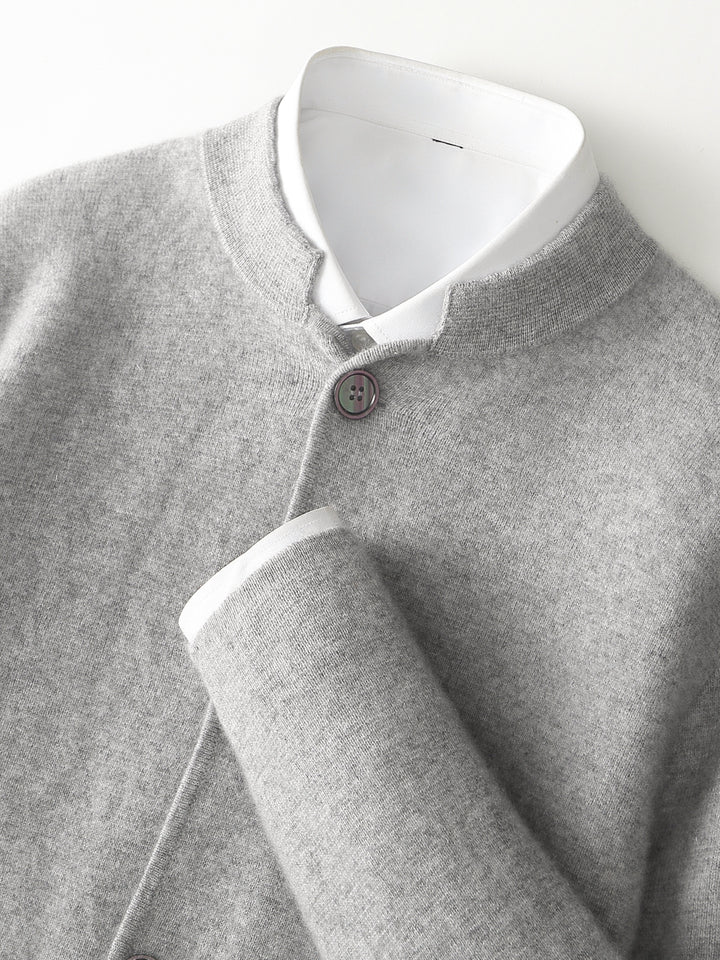 Montari Wool Button-Up Cardigan