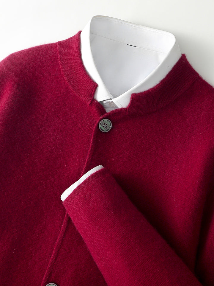Montari Wool Button-Up Cardigan