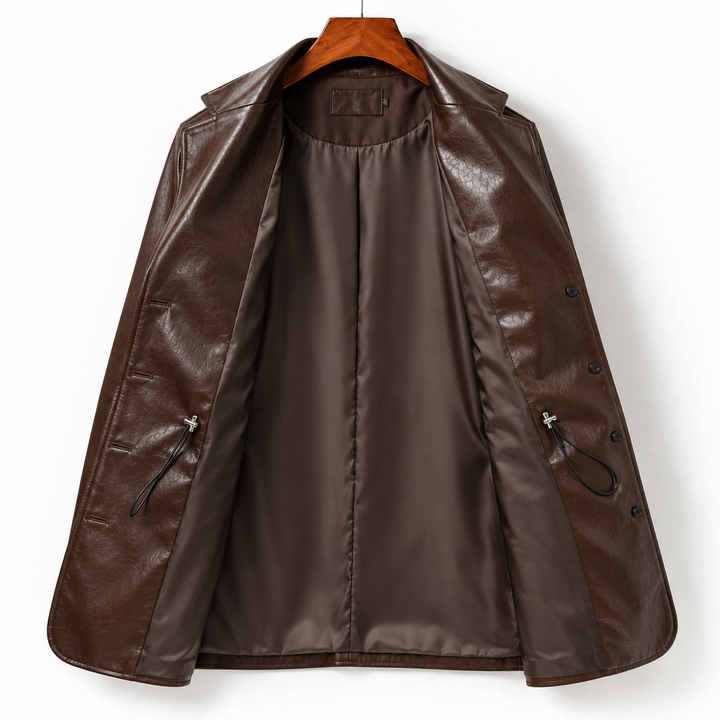 Lucia Sheepskin Leather Safari Jacket