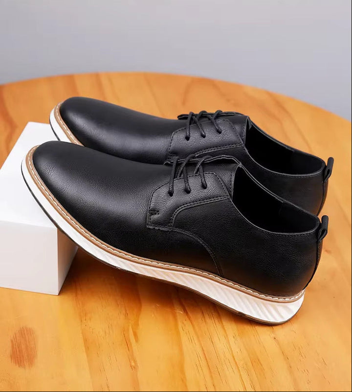 Men's Genuine Leather Orthopedic Sneakers | Savoni