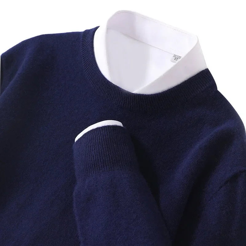 Cashmere Blend Sweater – Men's Soft Knit Pullover | Verano