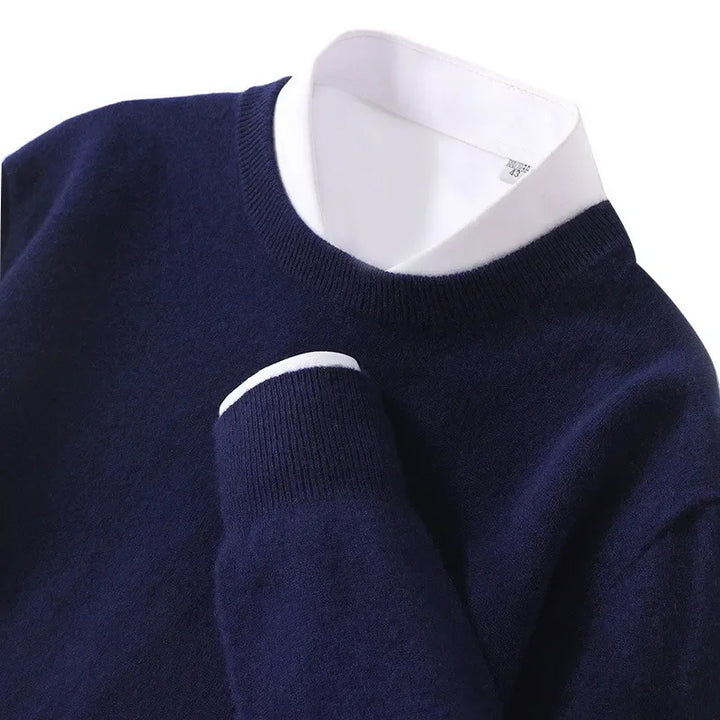 Cashmere Blend Sweater – Men's Soft Knit Pullover | Verano