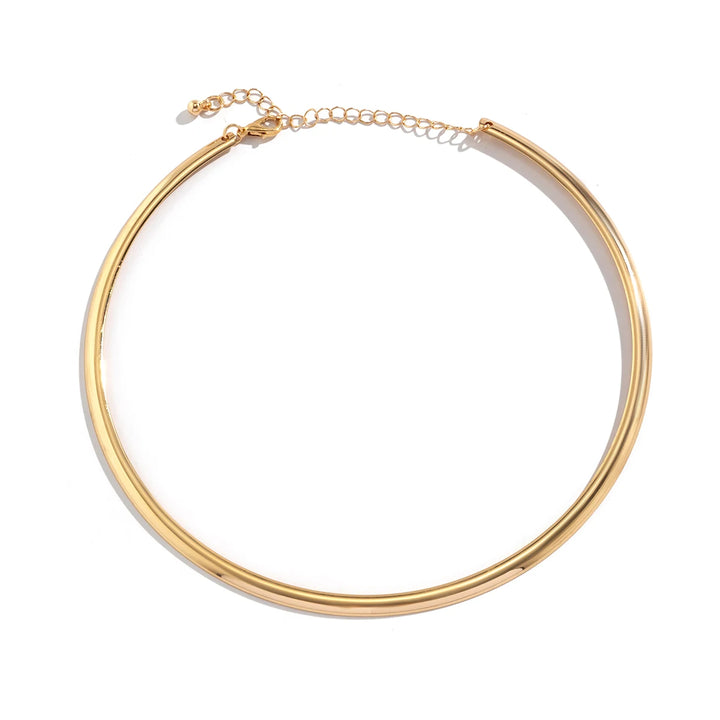 Savona Polished Collar Necklace in Non-Tarnish Metal