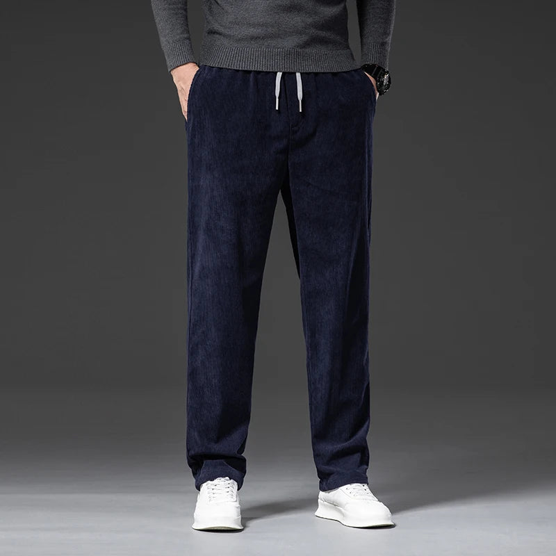 Men's Corduroy Pants with Drawstring | Savoni