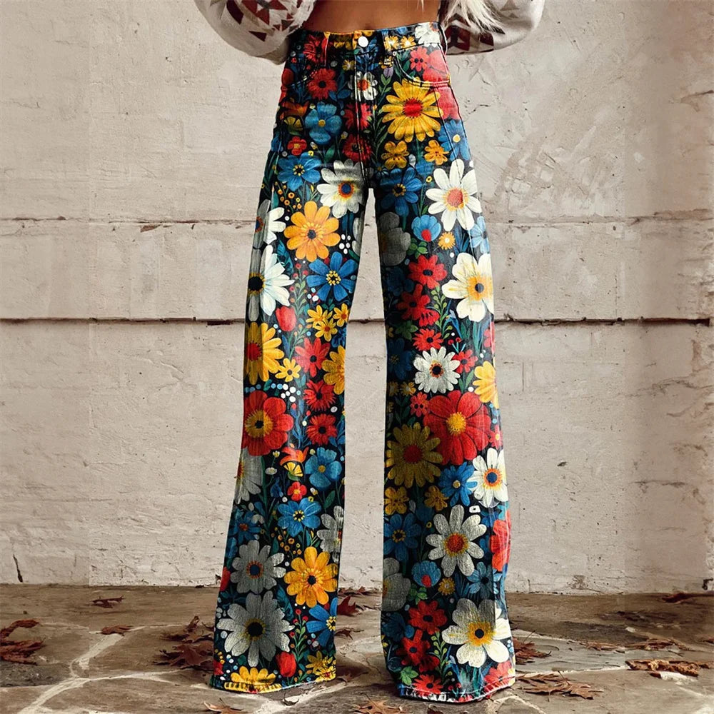 High-Waist Flared Jeans – Women's Wide-Leg Statement Pants | Artemis